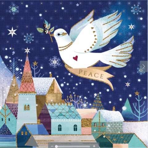Christmas Card featuring the Dove of peace