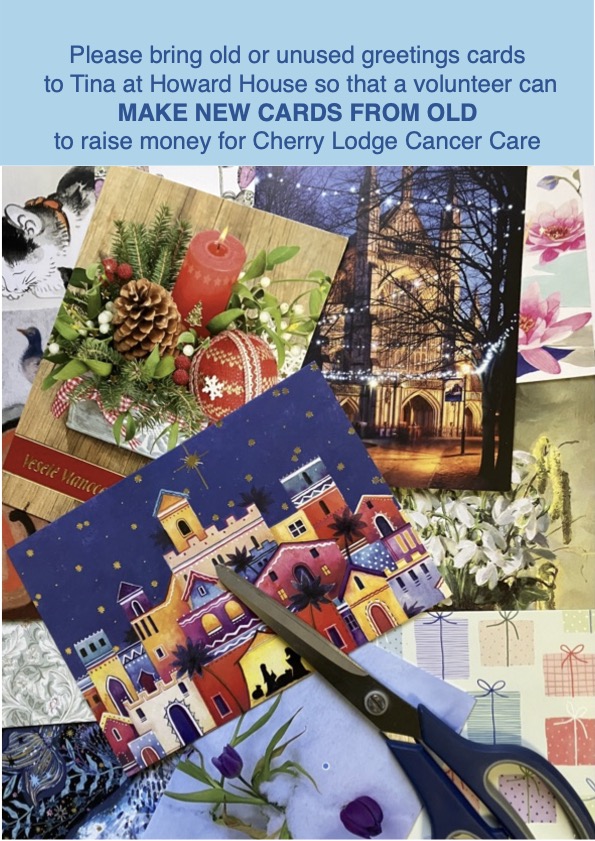 New Cards from Old – a new way to raise money for Cherry Lodge