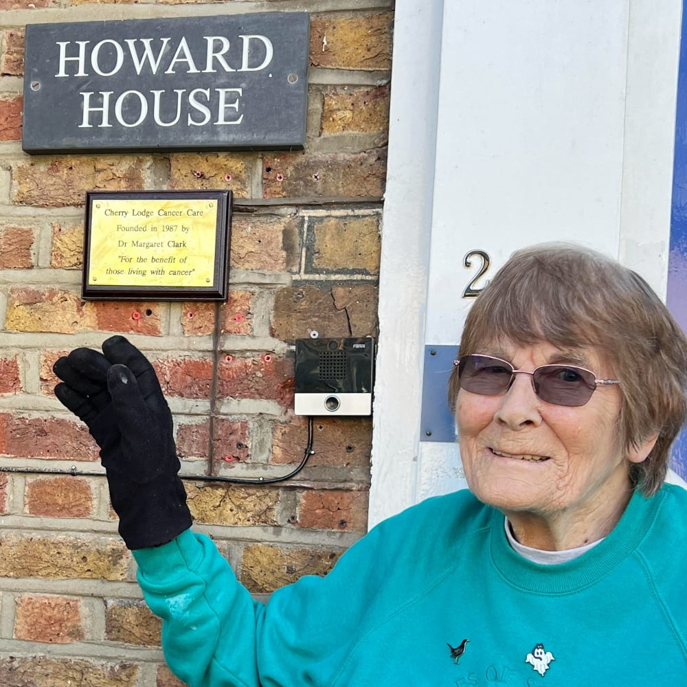 Margaret with plaque