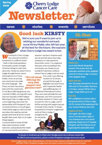 Cherry Lodge Newsletter Spring 2026